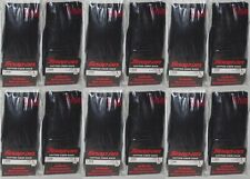 12 Snap-on Crew Socks Black Large Free Shipping Made In Usa 12 Pairs New