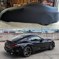 Car Cover Indoor Stain Stretch Dust-proof Custom Black For Toyota Supra 1986-03