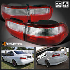 For 92-95 Honda Civic 2dr 4dr Redclear Tail Lights Brake Lamps Leftright Pair