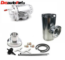 Silver Ssqv Style Universal Bov With 3 Tube Pipe Piping Civic Evo Sti Frs Wrx