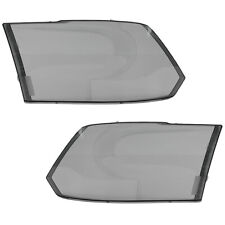 Pair Headlight Lens Cover Smoked Fit For 2009-2018 Ram 1500 2500 3500