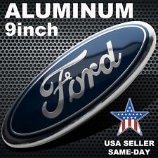 2004-2016 9 Inch Front Grille Tailgate Ford Emblem Badge Oval Blue