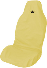 Crown Princess Waterproof Premium Nude Beige Cream Girl Car Seat Cover Protector