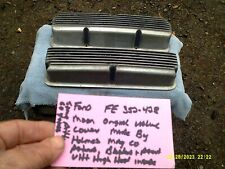 60s Vintage Moon Pair Finned Aluminum Valve Covers 427 Ford . Holmes Man
