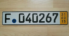 Real Original German License Plate Auto Number Car Tag Vw Audi Bmw Mercedes Benz