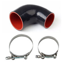 2 To 3 90 Degree Silicone Hose Pipe Coupler Turbo Reducer 51 To 76mm Clamps