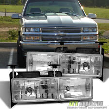 Glass Len 88-98 Chevygmc C10 Ck Full Size Pickup Truck Headlights Lamps Lights