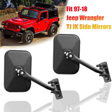 For 97-17 Jeep Wrangler Jk Jku Cj Tj Yj Mirrors Door Lr Side Hinge View Mirrors