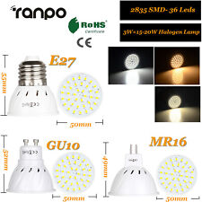 Led Bulb Spotlight 3w 5w 7w Mr16 Gu10 E27 2835 Smd Lamp 110v 220v 12v 24v Bright