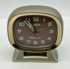 Vintage Timex Indiglo Alarm Clock Plastic Case Vintage Clock Glow Clock Mcm