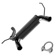 Powder Coated Black Dual Outlet Exhaust Muffler Fits 2007 - 2017 Jeep Wrangler