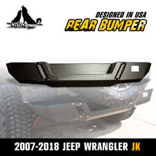 Nixon Offroad Rear Bumper For 2007-2018 Jeep Wrangler Jk 2dr 4dr Powder Coated