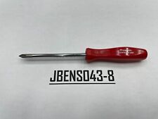 Snap-on Tools Usa New Red Mini Hard Grip 1 Phillips Screwdriver Sddp301ar