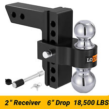 Trailer Hitch Fits 2 Inch Receiver 6 Inch Adjustable Drop Hitch 12500 Lbs