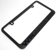Black License Plate Frame For Jeep Wrangler Matte Black Letters Emblem