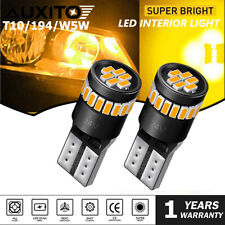 Auxito 168 194 192 2825 T10 Led Side Marker Light Bulbs Amber Canbus Error Free