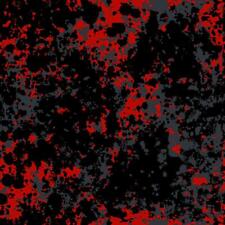 Digital Red And Black Camo Vinyl Wrap Air Release Matte Finish 12x12 Or Rolls
