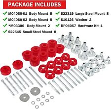 Body Mount Bushing Kit For Ford F250 F350 Super Duty 24wd 08-16red Kf04060bk
