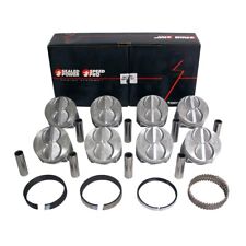 Speed Pro Fmp H273cp60 Ford Sbf 289 302 Flat Top Pistons Cast Rings Kit 4.060