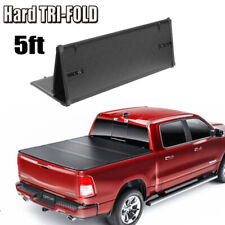 Tri-fold 5ft For Ford Ranger 2019 20 2021-2024 Aluminum Hard Panel Tonneau Cover