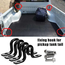 4pcs Black Pickup Truck Bed Box Tie Down Bracket Fixing Hook For Fordraptor