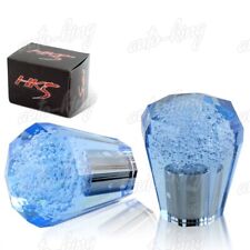Universal Jdm Blue Vip 60mm Transparent Mt Octagon Crystal Bubble Shift Knob