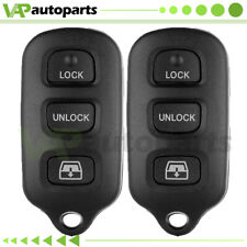 2 For 2001-2009 1999-2009 Toyota Sequoia 4runner Remote Car Key Fob Shell Cover