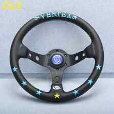 13inch 330mm Vertex Star Leather Steering Wheel Jdm Racing Sports Steering Wheel