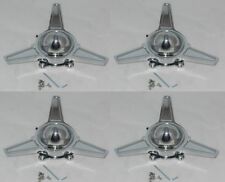 4 Bullet American Racing Spinner Tribar 2-14 Spacing Wheel Rim Center Caps