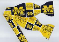Michigan Bow Tie Blocks Michigan Wolverines College Gift Self-tie Bow Tie