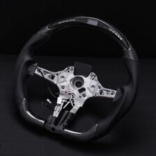 Real Carbon Fiber Flat Customized Sport Led Steering Wheel F10 528i M5 5-series