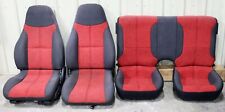 1993-2002 Chevrolet Camaro Ss Z28 Factory Black Red Cloth Seats Used Gm