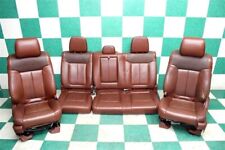13 F150 Crew King Ranch Brown Leather Dual Power Heated Cooled Bucket Seats Oem