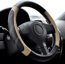 Steering Wheel Cover Leather 15 12 To 16 Inch Universal Large Soft Grip