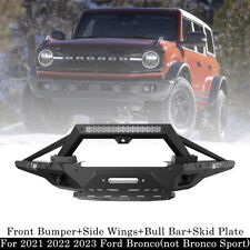 Front Bumper For 2021-2024 Ford Bronco Off-road Rock Crawler Bumper Replacement