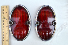 Vintage Pair 1933-1936 Guide Chevy-lite Stimsonite Tail Light Lens Bezels