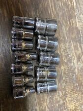Snap-on Tools 14 Drive 12 Piece Metric Sockets 6 Point Tmm Series