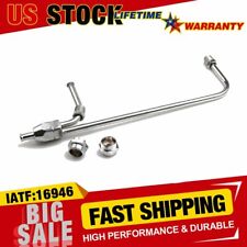 38 Hose Chrome Fuel Line For 4150 Double Pumper For Chevy Ford Sbc Bbc