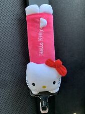 Hello Kitty Car Seat Belt Cover Shoulder Pads 8 Plush Pink White Set Of 2