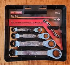 Vintage Craftsman 5pc Ratcheting Offset Box End Wrench Set - Made In Usa Nice